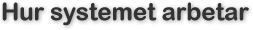 Hur systemet arbetar Hur systemet arbetar